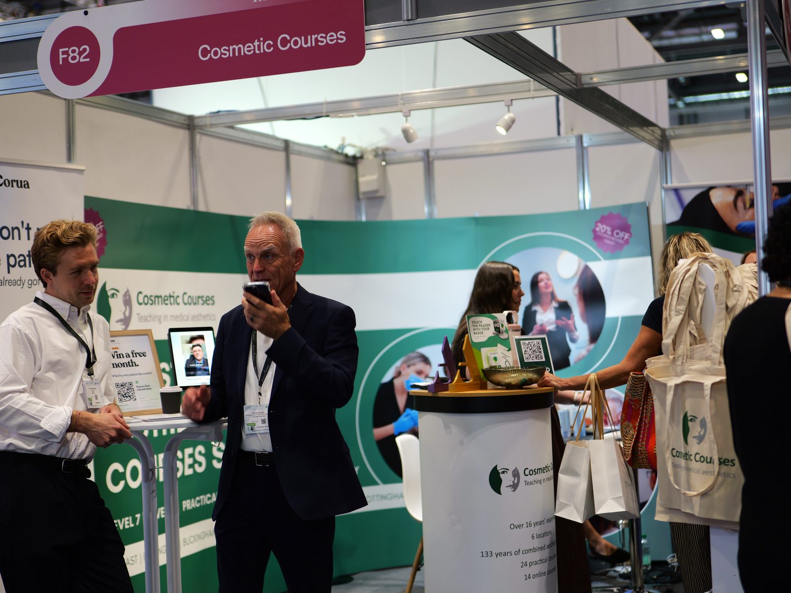 An exhibitor stand at CCR, photographed by Kyros